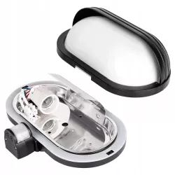 Kinkiet zewnętrzny lampa ogrodowa CZUJNIK RUCHU elewacyjna ścienna E27 LED-5908263380431