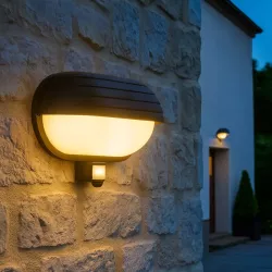 Kinkiet zewnętrzny lampa ogrodowa CZUJNIK RUCHU elewacyjna ścienna E27 LED-5908263380431