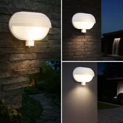 Kinkiet zewnętrzny lampa ogrodowa CZUJNIK RUCHU elewacyjna ścienna E27 LED-5908263386624