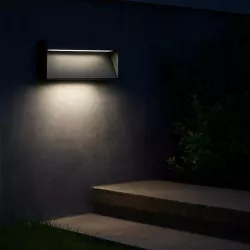 Kinkiet zewnętrzny lampa ogrodowa oprawa na schody LED elewacyjna ścienna-5908263388666