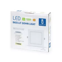 Downlight kwadratowy podtynkowy LED E6 9W 4000K neutralny - 8433325210199