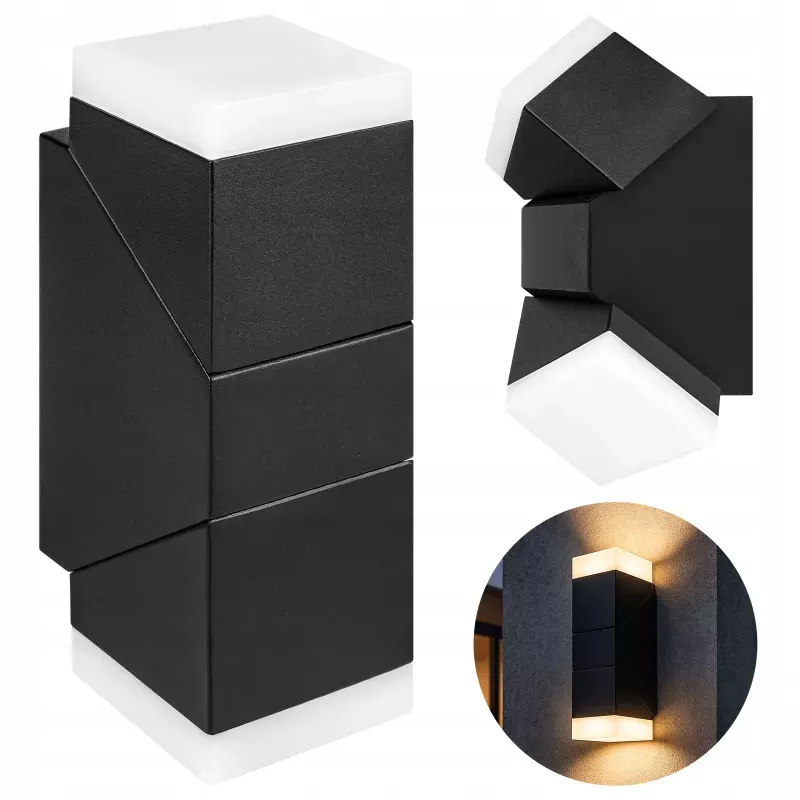 Lampa LED 12W kinkiet ogrodowy elewacyjna zewnętrzna oprawa ścienna-5904703019084