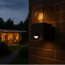 Kinkiet zewnętrzny CZUJNIK RUCHU lampa ogrodowa zewnętrzna ścienna E27 LED-5904703019657