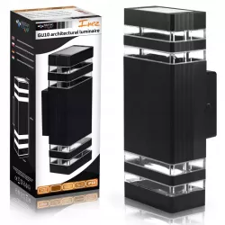 Kinkiet zewnętrzny lampa ogrodowa zewnętrzna elewacyjna ścienna 2xGU10 LED-5908263383883