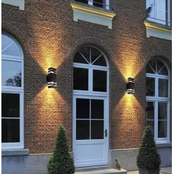 Kinkiet zewnętrzny lampa ogrodowa zewnętrzna elewacyjna ścienna 2xGU10 LED-5908263383883