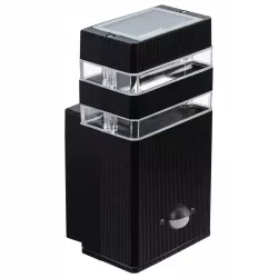 Kinkiet Lampa ogrodowa Inez 1x GU10 LED IP65 czarna czujnik ruchu PIR-5908263386860