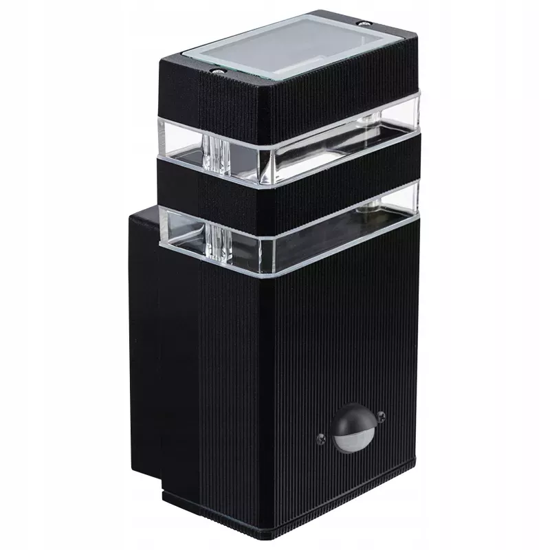 Kinkiet Lampa ogrodowa Inez 1x GU10 LED IP65 czarna czujnik ruchu PIR-5908263386860