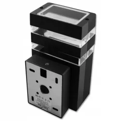 Kinkiet Lampa ogrodowa Inez 1x GU10 LED IP65 czarna czujnik ruchu PIR-5908263386860