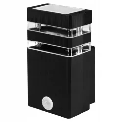 Kinkiet Lampa ogrodowa Inez 1x GU10 LED IP65 czarna czujnik ruchu PIR-5908263386860
