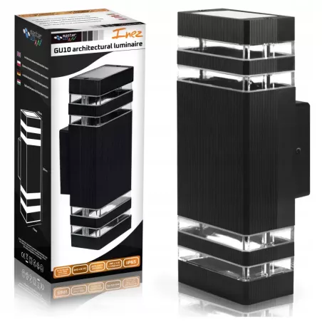 Kinkiet zewnętrzny lampa ogrodowa zewnętrzna elewacyjna ścienna GU10 LED-5904703002512