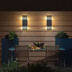 Kinkiet zewnętrzny lampa ogrodowa zewnętrzna elewacyjna ścienna GU10 LED-5904703002512