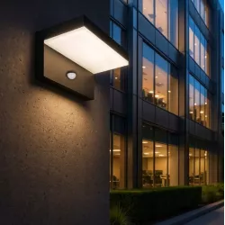 Kinkiet zewnętrzny lampa ogrodowa CZUJNIK RUCHU zewnętrzna ścienna LED 9W-5904703019633