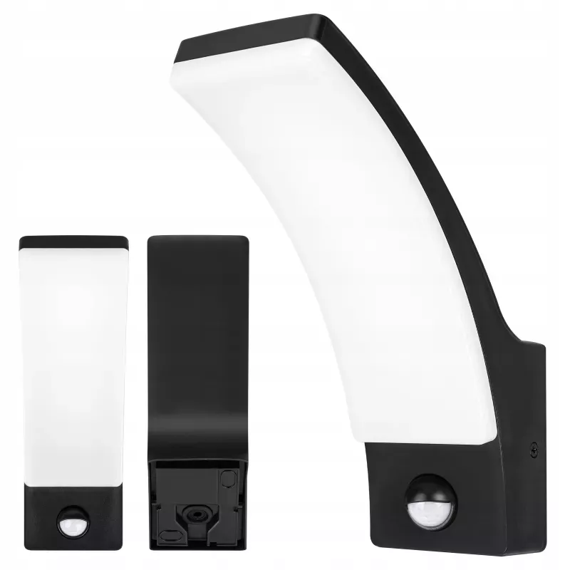 Kinkiet zewnętrzny LED 12W lampa CZUJNIK RUCHU ogrodowa elewacyjna ścienna-5904703019732