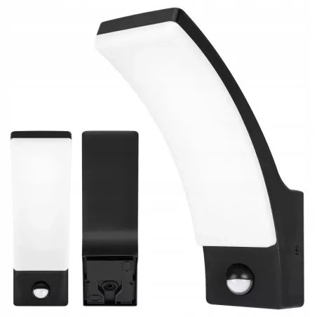 Kinkiet zewnętrzny LED 12W lampa CZUJNIK RUCHU ogrodowa elewacyjna ścienna-5904703019732
