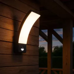 Kinkiet zewnętrzny LED 12W lampa CZUJNIK RUCHU ogrodowa elewacyjna ścienna-5904703019732