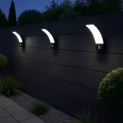 Kinkiet zewnętrzny LED 12W lampa CZUJNIK RUCHU ogrodowa elewacyjna ścienna-5904703019732