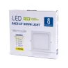 Downlight kwadratowy podtynkowy LED E6 15W 3000K ciepły - 8433325210212