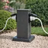 ELEKTRYCZNY SŁUPEK Lampa stojąca ogrodowa 2x Gniazdo HERMETYCZNE-5904703000143