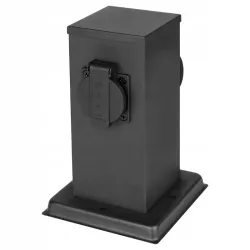 ELEKTRYCZNY SŁUPEK Lampa stojąca ogrodowa 2x Gniazdo HERMETYCZNE-5904703000143