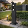 Lampa ogrodowa stojąca słupek ELEKTRYCZNY 4x Gniazdo HERMETYCZNE-5904703000150