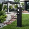Lampa ogrodowa stojąca słupek ELEKTRYCZNY 4x Gniazdo HERMETYCZNE-5904703000150