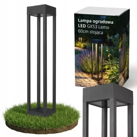 Lampa LED Ogrodowa 60cm zewnętrzna słupek stojąca GX53 LED-5904703009900