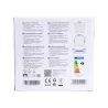 Downlight kwadratowy podtynkowy LED E6 20W 3000K ciepły - 8433325210243
