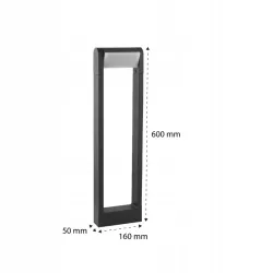 Lampa LED Ogrodowa 60cm zewnętrzna słupek stojąca LED regulacja 4000K-5904703009962