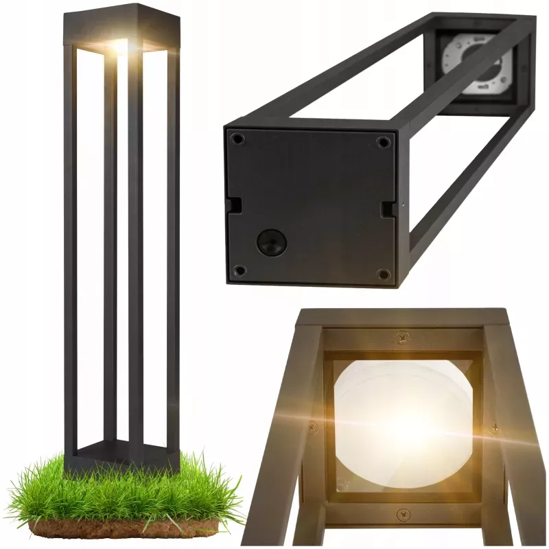Lampa LED Ogrodowa 80cm zewnętrzna słupek stojący GX53 LED IP54 ANTRACYT-5904703019541