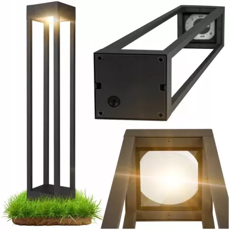 Lampa LED Ogrodowa 80cm zewnętrzna słupek stojący GX53 LED IP54 ANTRACYT-5904703019541
