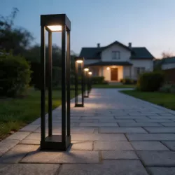 Lampa LED Ogrodowa 80cm zewnętrzna słupek stojący GX53 LED IP54 ANTRACYT-5904703019541