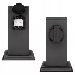 ELEKTRYCZNY SŁUPEK Lampa stojąca ogrodowa Gniazdo HERMETYCZNE-5904703027485