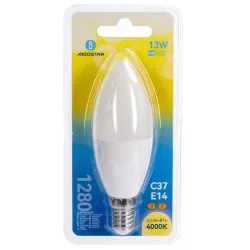 Żarówka LED C37 świecowa E14 13W biała neutralna 4000K jasna 1280lm - 8433325350345
