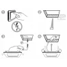 PANEL LED PODTYNKOWY KWADRAT 24W PLAFON BIAŁY ZIMNY 6000K-5903002039854