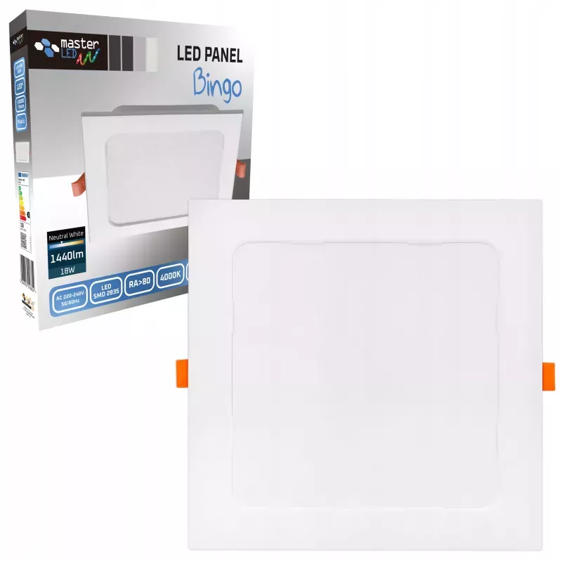 Plafon LED sufitowy PODTYNKOWY lampa panel 18W KWADRATOWY oprawa-5903002039823