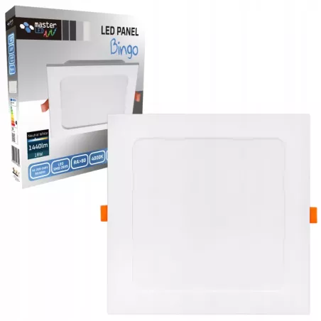 Plafon LED sufitowy PODTYNKOWY lampa panel 18W KWADRATOWY oprawa-5903002039823
