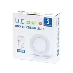 Plafon LED natynkowy okrągły 6W 6500K zimna, śr. 12,3 cm - 8433325210298