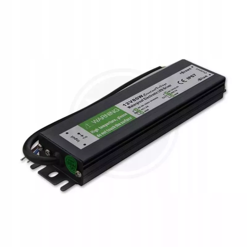 Zasilacz 80W 6.67A 12V DC, wodoodporny / zewnętrzny-5908263381452
