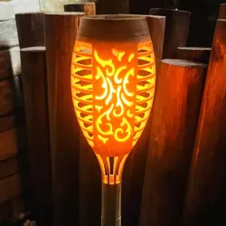 Lampa solarna ogrodowa pochodnia wbijana LED płomień lampki do ogrodu - 5904703014188