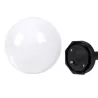 Lampa solarna ogrodowa Kula LED 25cm wbijana naziemna biała mleczna-5904703018933