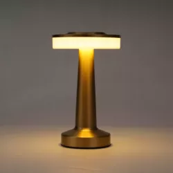 Lampa biurkowa Zulu LED 3CCT akumulator złota USB Regulowana-5904703021117
