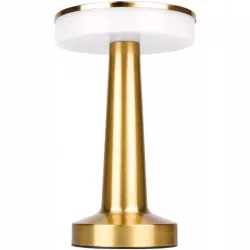 Lampa biurkowa Zulu LED 3CCT akumulator złota USB Regulowana-5904703021117
