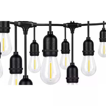 Girlanda LED 230V 15m 15x E27 2700K-5904703028956