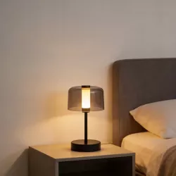 Lampa stołowa przenośna Kampi 3 barwy światła 3CCT akumulator USB czarna-5904703029144