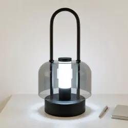 Lampa stołowa lampion latarenka przenośna LED Kampi 2w1 3CCT na USB czarna-5904703029151