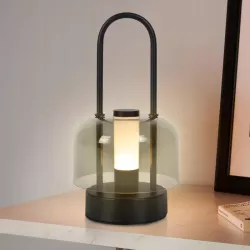 Lampa stołowa lampion latarenka przenośna LED Kampi 2w1 3CCT na USB czarna-5904703029151