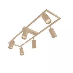 Żyrandol LED GU10 Bumo x6 beżowy-5904703029588