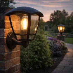 Kinkiet zewnętrzny lampa ogrodowa zewnętrzna elewacyjna ścienna E27 LED-5908263380646