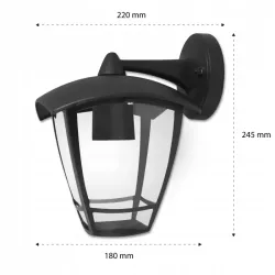 Kinkiet zewnętrzny lampa ogrodowa zewnętrzna elewacyjna ścienna E27 LED-5908263380653