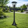 Lampa Ogrodowa stojąca słupek E27 93cm zewnętrzna LED czarna LATARNIA-5908263380691
